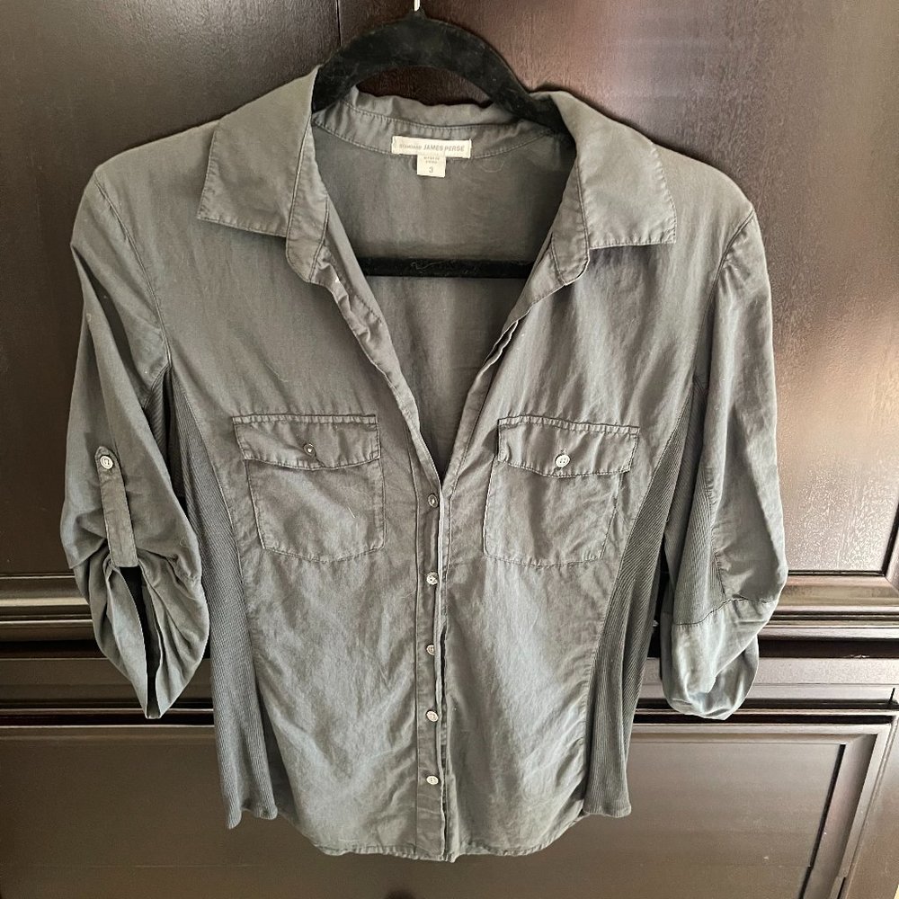 James Perse Standard Button Down